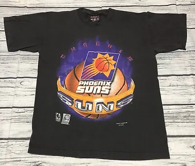 Vintage NBA Phoenix Suns Magic Johnson T’s T-shirt Size Large Fireball 90’s 3D • $70