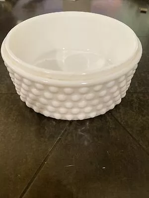 Vintage Imperial USA Genuine 5  Milk Glass Hobnail Bowl Candy Dish • $19.99