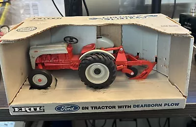 Vintage 1987 Ertl 1/16 Ford 8N Farm Tractor & Dearborn Plow-Made USA-New In Box • $84.99