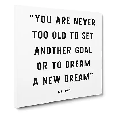 £22.95 • Buy Dream A New Dream Typography Quote Canvas Print Wall Art Framed Large Picture