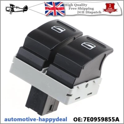 Electric Window Double Switch Driver Side For VW Transporter T5 2003-2014 • £9.29