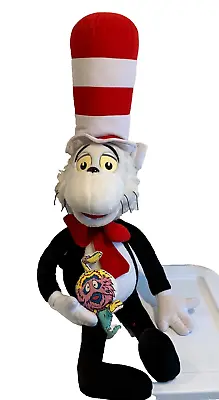 Vintage Dr. Seuss Cat In The Hat And Gink Plush 1997 Mattel Jim Henson 36  Tall • $17.95