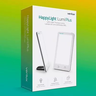 Verilux HappyLight Lumi Plus LED Light Therapy Lamp Boost Mood Improve Sleep • $9.99