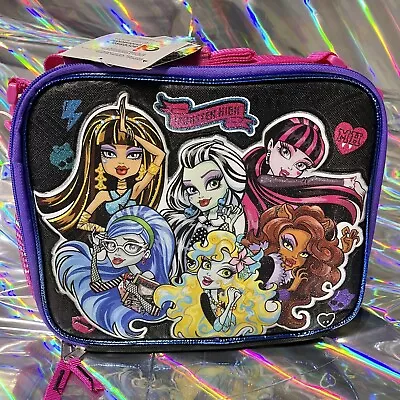 NEW Monster High Insulated Lunch Bag Draculaura Frankie Stein Ghoulia Dolls 2014 • $25