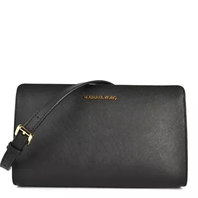 Women Crossbody MICHAEL Michael Kors Jet Set Travel Leather Crossbody Clutch • $130.99