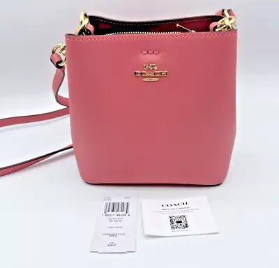 Coach Tote Mini Leather Town Bucket Handbag Taffy Pink C7266 New W/ Tags NoBAGCH • $104.99