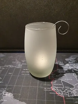 £3 • Buy Glass Tea Light Holder With Handle