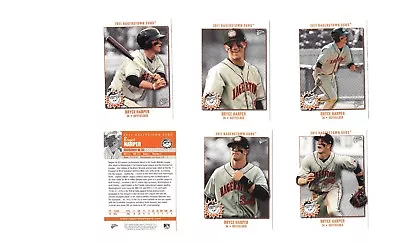BRYCE HARPER 2011 5-Card Hagerstown Suns Pro Debut Rookie COMPLETE SET 5 RCs • $11.95