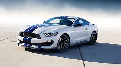 2016 FORD MUSTANG SHELBY GT350 COBRA CAR POSTER PRINT STYLE B 20x36 9MIL PAPER • $34.95