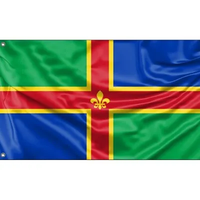 Lincolnshire County Flag UK  I Unique Design 3x5Ft/90x150 Cm EU Made • £26.50