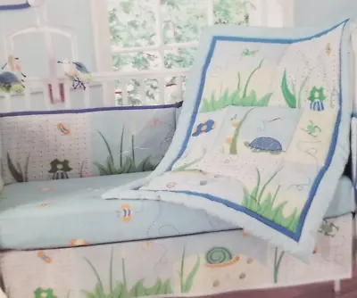 3 Pc Step By Step Garden Patch Baby Nursery Crib Bedding Set NIP • $49.50