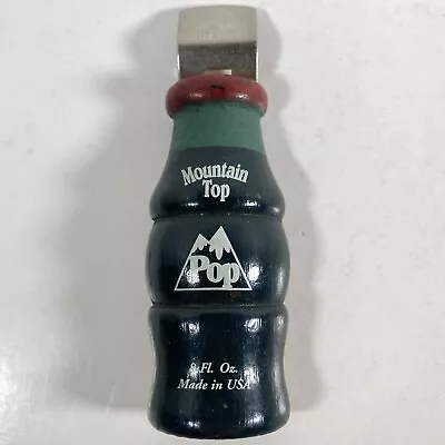 Mountain Top Pop Vintage Bottle Opener Soda Advertising Jewett PA Wood Magnet • $6.99