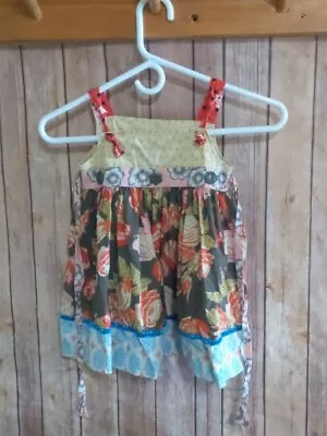 Matilda Jane Size 2 Serendipity Girls Dress Perfect Day Knot Dress No Apron • $16