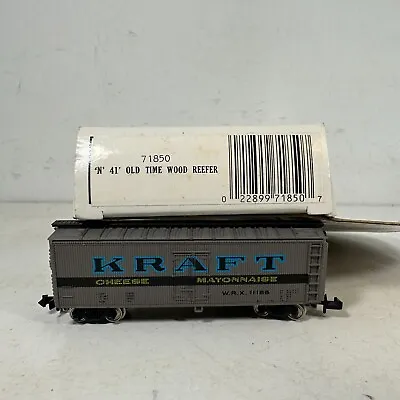 Bachmann N Scale Freight Cars 71850 Kraft Cheese Mayo 41' Old Time Wood Reefer • $9.99