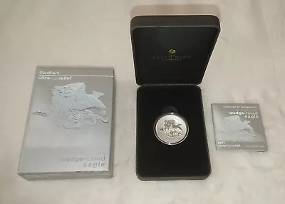 Piedfort 2021 : 2oz Silver Coin Australian Wedge-tailed Eagle Ultra High Relief • $160