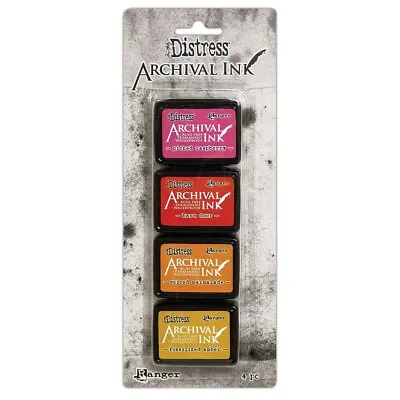 RANGER Tim Holtz Distress Archival Ink Pad MINI KIT 1 Ranger AITK64855 • $9.99