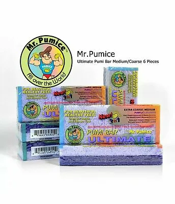 Mr. Pumice Pumi Bar Ultimate Coarse / Medium- 6  Pcs • $12.90