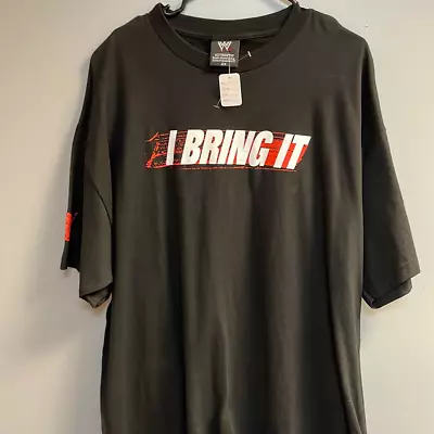 WWE Vintage Dwayne Johnson “I Bring It” Graphic Black Short Sleeve T-Shirt • $52.99