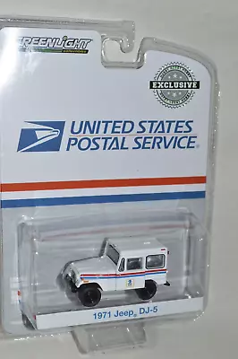 1:64 Scale Greenlight 1971 Jeep DJ-5 USPS US Mail Delivery Truck • $15