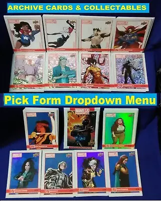 Upper Deck Marvel Annual 21/22 Variant Silver & Blue Parallel Trading Cards Pick • $1.99