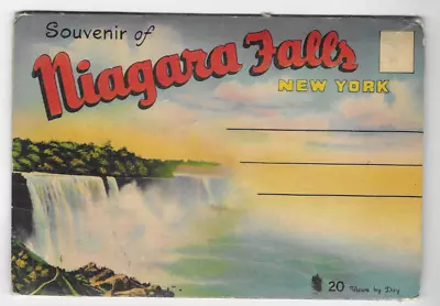 Vintage-postcard Folder-niagara Falls-new York • $2.25