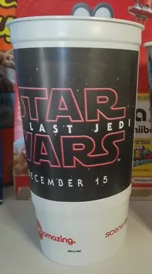 Promo Star Wars The Last Jedi AMC Amazing Plastic Theatre Cup 2017 Large Black • $15