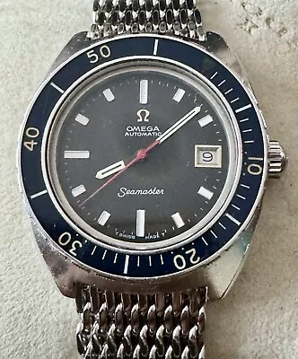 Vintage OMEGA Seamaster Diver Auto Date Quick Setting Working Well For Men • $7592