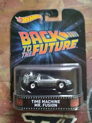 Hot Wheels Retro Entertainment 2014 Back To The Future Time Machine Mr. Fusion • $32