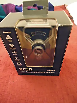 Eton Hand Crank Turbine AM/FM Weather Radio FRX1 & LED Flashlight NIB • $22