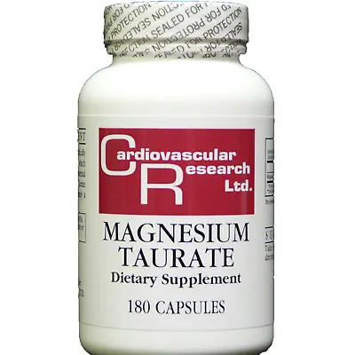 Cardiovascular Research/Ecological Formulas Magnesium Taurate 125 Mg 180 Capsule • $33.15