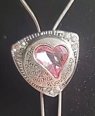 NWOT 18  Love Between A Mother & Daughter Necklace Silvertone Interchangeable  • $16