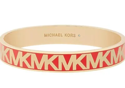 New Michael Kors MK Fashion Gold Tone Brass Bangle Bracelet NWT • $49.99