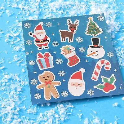 £2.49 • Buy 10 Christmas Sticker Sheets - Stocking Toy Loot/Party Bag Fillers Childrens/Kids