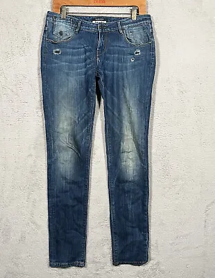 Maison Scotch Jeans Womens W29 L32  Blue Skinny Fit Mid Rise Denim • $13.55