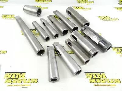 12 Assorted Morse Taper Shank Adapters Sockets & Extension 2mt To 5mt  • $31