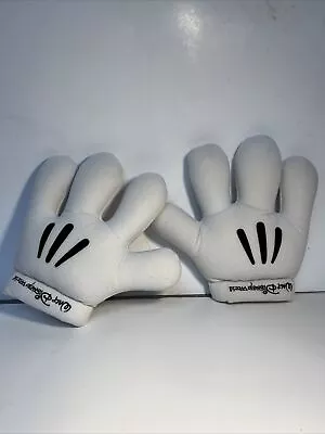 Disney Parks White Mickey Mouse Gloves Plush Hands Costume Adult  • $19.99