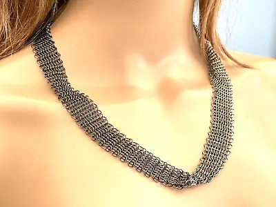 Mac Cosmetics Employee Chainmail Two Tone Necklace • $12.43