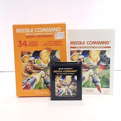 Missile Command Atari 2600 Complete CIB Excellent Condition  • $22.94