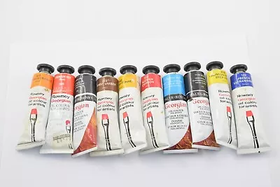 Daler Rowney Artist's Lot Of 10 X 38ml Oil Paint Tubes -      Lot B Bundle Mixed • £14.50