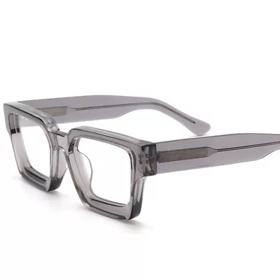 Oversize Thick Acetate Spectacles Frame Full Rim Square Eyeglasses Retro Glasses • $23.99