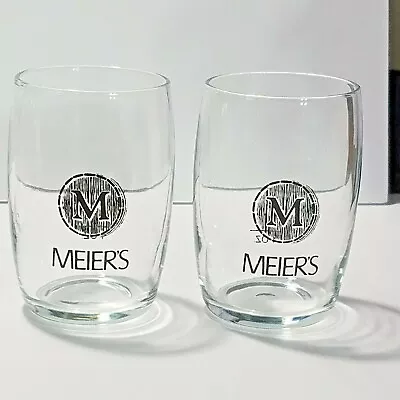 Lot Of 2 Meier's Winery Taster Glasses 4oz 3 1/8  Tall • $19.95