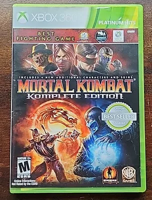 Mortal Kombat -- Komplete Edition (Microsoft Xbox 360 2012) CIB • $24.99