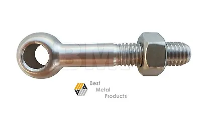 (4) Plain Eye Bolt 316-NM / A4 Stainless Steel 3/8  X 2.5  / M10 X 60 Mm 1200403 • $27.25