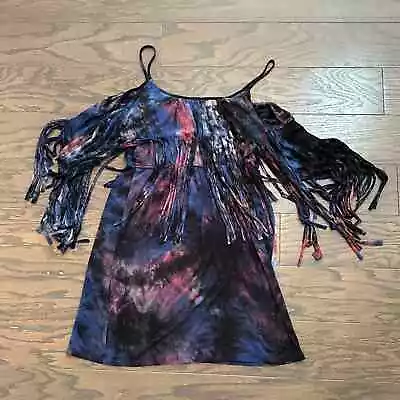 VAVA By Joy Han Tie-Dye Purple Black Print Mini Dress Size Medium • $39