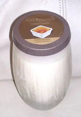 Yankee Candle Pure Radiance Creme Brulee Crackling Candle 22oz 100-140 Burn Time • £33.72