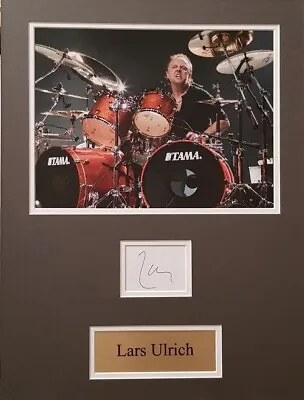 LARS ULRICH Signed 16x12 Photo Display METALLICA COA • £124.99