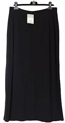 J. Jill NWT Rayon Blend Knit MAXI LONG STRAIGHT SKIRT Waist Pocket BLACK Sz 2X • $36