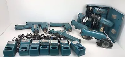 Lot Of Vintage Makita Power Tools Cordless 6093D 5090D 4390D DC9000 Chargers • $125