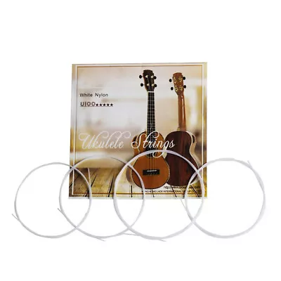 $9.66 • Buy White Ukulele Ukelele Uke Strings Nylon Material, 4pcs/set