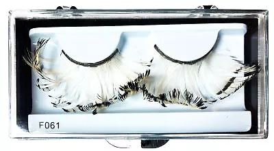 Lacey Wigs - Eyelash Feather - White/Black • $17.07